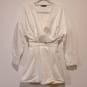 Zara white dress size x small